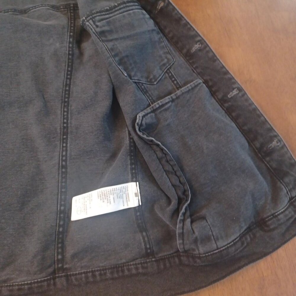 Abercrombie & Fitch Men's Black and Gray Hoodie Jacket - Picture 7 of 7